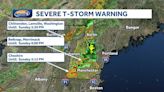 Severe thunderstorm warnings issued for parts of New Hampshire