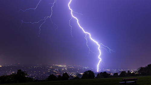 Spectacular thunderstorms rumble across UK