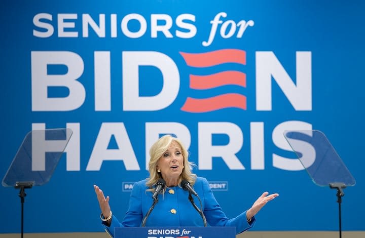 Jill Biden appeals to Duluth seniors with pro-aging, pro-Biden pep talk