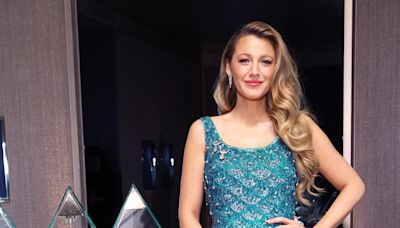 Blake Lively Is Beautiful in Blue Beaded Frock at Tiffany and Co. Event in New York City