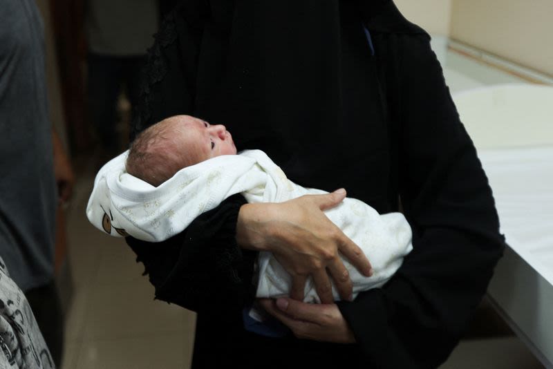 ‘Miracle’ baby born in Gaza after airstrike kills heavily pregnant mother