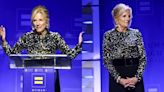 First Lady Jill Biden Sparkles in Sequined Sergio Hudson Top and Wide-leg Pants at Human Rights Campaign Dinner