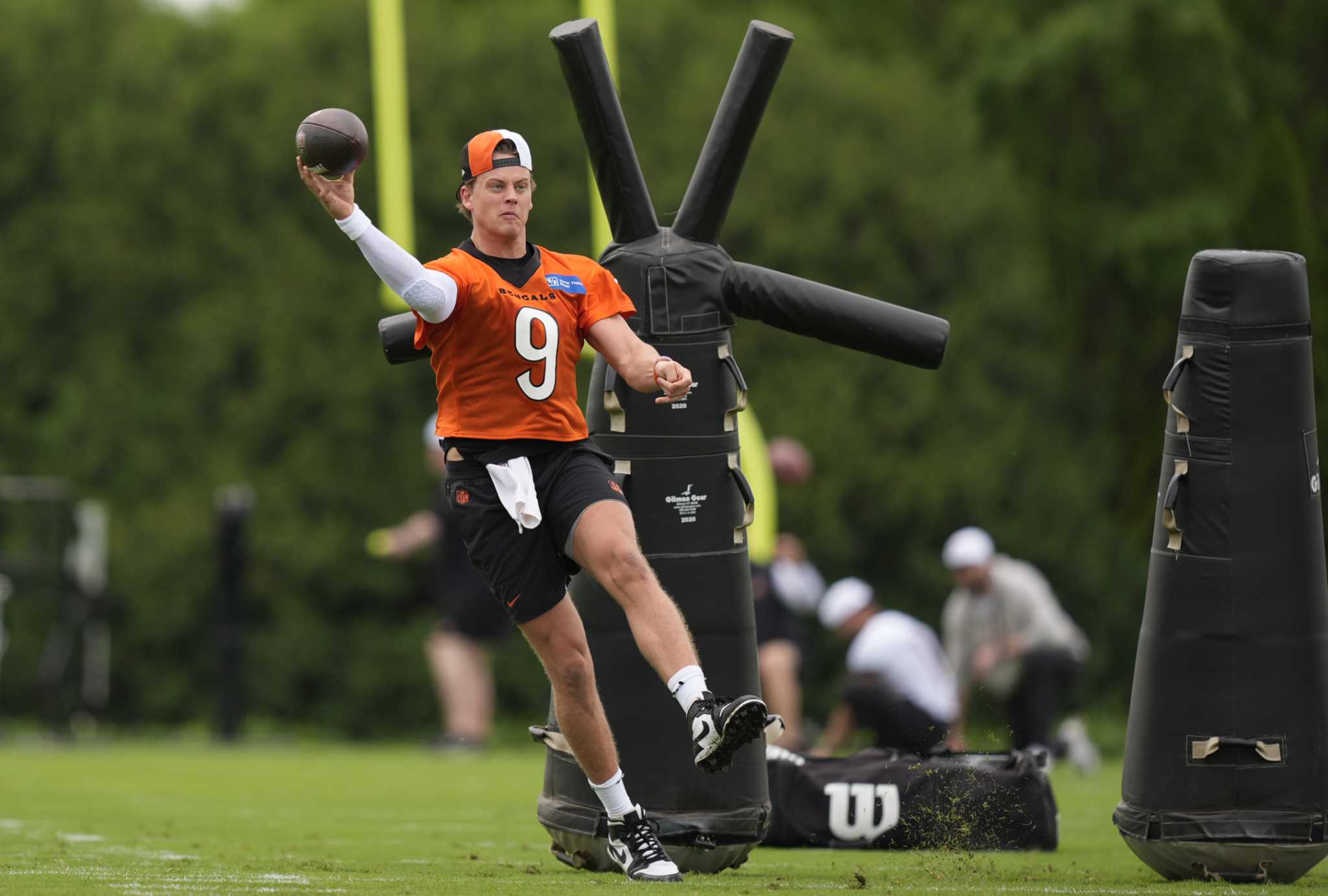 Joe Burrow is throwing again as the Bengals' franchise QB rehabs his surgically repaired wrist