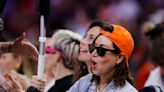 Aubrey Plaza seen on crutches after nasty basketball injury during WNBA All-Star weekend