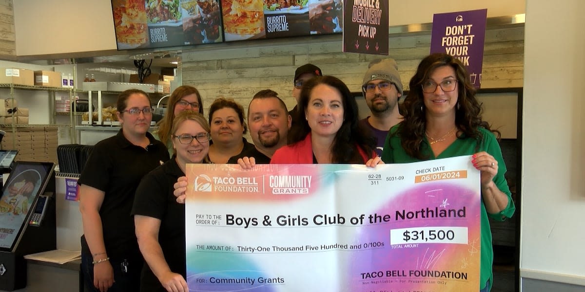 Taco Bell Foundation donates more than $31K to Boys and Girls Club of the Northland