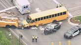 School bus crashes near high school in Mint Hill