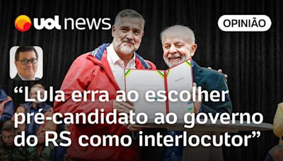 Lula pisou na bola ao transformar em comício anúncio de ações no Rio Grande do Sul, diz Tales Faria