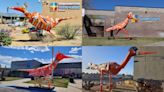 NMDOT builds roadrunner sculptures out of construction barrels as part of work zone safety campaign