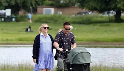 Ant McPartlin takes baby Wilder on a stroll with smiling wife Anne-Marie ahead of BGT live shows