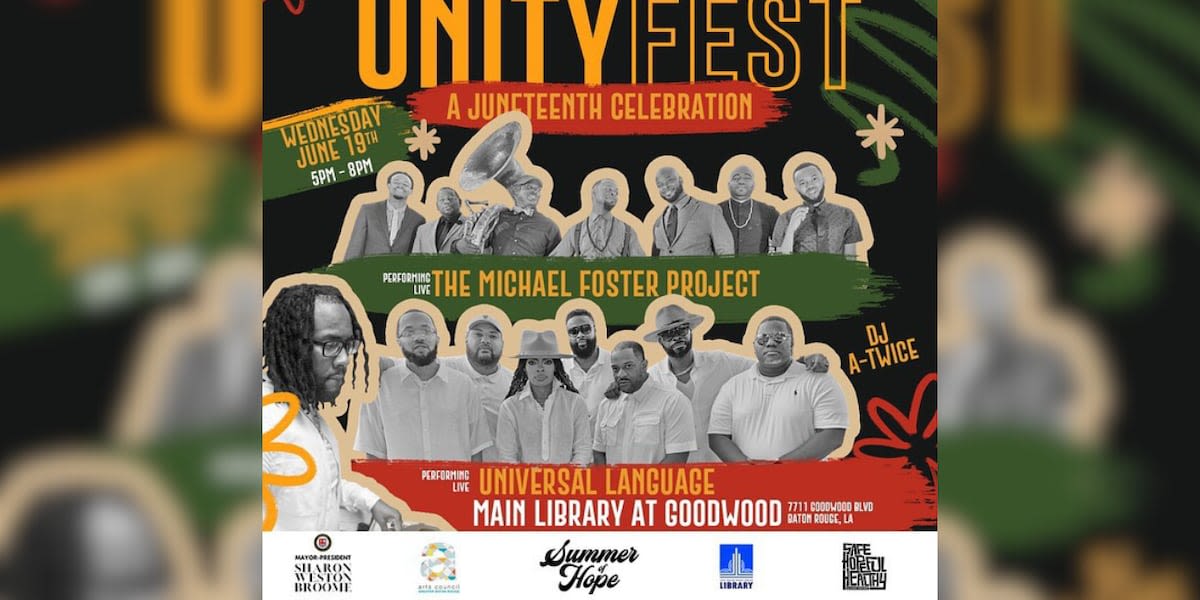 JUNETEENTH: Unity Fest happening June 19 at Goodwood Library