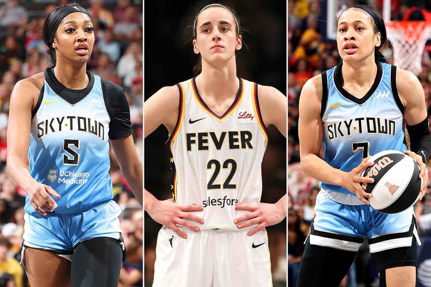 Chicago Sky's Angel Reese Fined by WNBA, Chennedy Carter Foul Upgraded After She Pushed Caitlin Clark