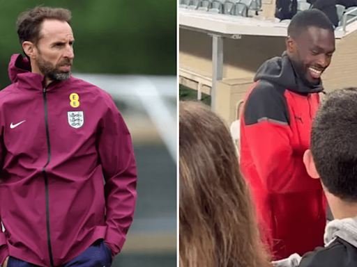 England star smiles as fans chants 'F*** Southgate' after Euro 2024 snub