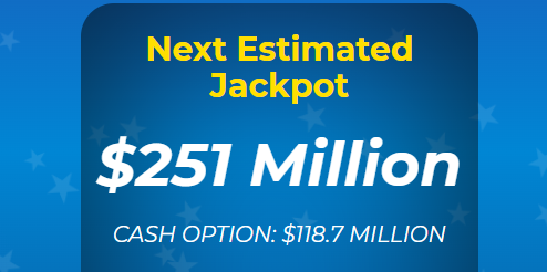 Mega Millions jackpot at $251 million for Friday, July 19, 2024 lottery drawing