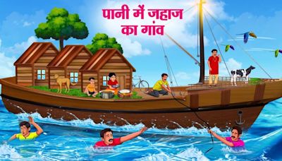 ...Hindi Story 'Pani Mein Jahaj Ka Gaon' For Kids - Check Out Kids Nursery Rhymes And Baby Songs In Hindi