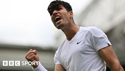 Wimbledon results 2024: Carlos Alcaraz opens title defence with win over Mark Lajal