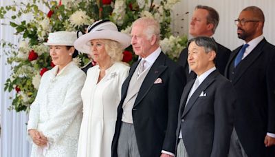 UK's King Charles welcomes Japan's Emperor Naruhito for state visit