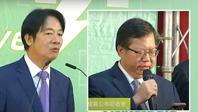 接海基會董事長釋台海善意？鄭文燦拿手機「朗誦」賴清德當選感言：四個堅持、和平四大支柱是交流前提