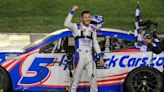 Kansas NASCAR Cup: Larson beats Buescher in closest finish in history