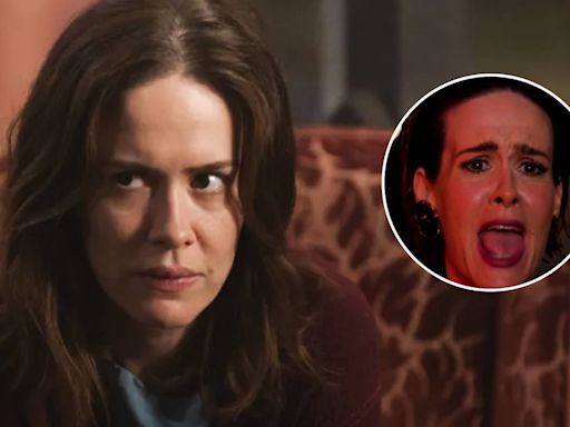 Sarah Paulson recreó una icónica escena de “American Horror Story” junto a Moo Deng, la hipopótamo viral de TikTok