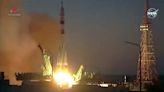 NASA astronaut takes off on Russian rocket