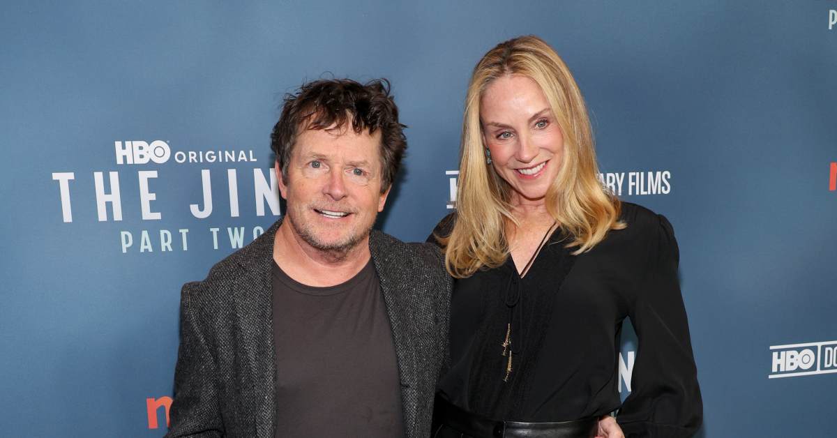 Michael J. Fox Totally Enamored by Wife Tracy Pollan’s Red Carpet Look in New Photos