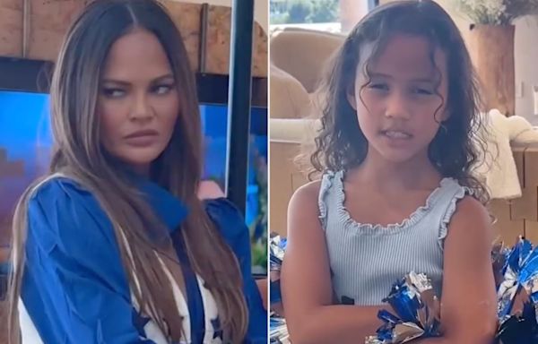 Chrissy Teigen Goes Full Dallas Cowboys Cheerleader as She Hilariously Parodies Auditions with Her Daughters