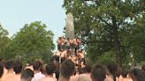 WATCH: Naval Academy Class of 2027 climb Herndon Monument in long-standing tradition