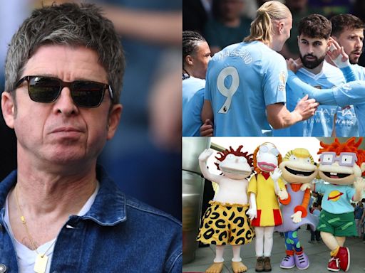 'Bigger stain than any financial rule break' - Man City mercilessly mocked by fans after announcing Noel Gallagher's 'Rugrats' handwriting will appear on shirts in 2024-25 Champions League & cup games | Goal.com UK