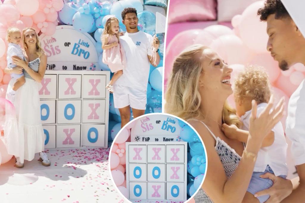 Patrick and Brittany Mahomes reveal sex of baby No. 3 with fun tic-tac-toe game