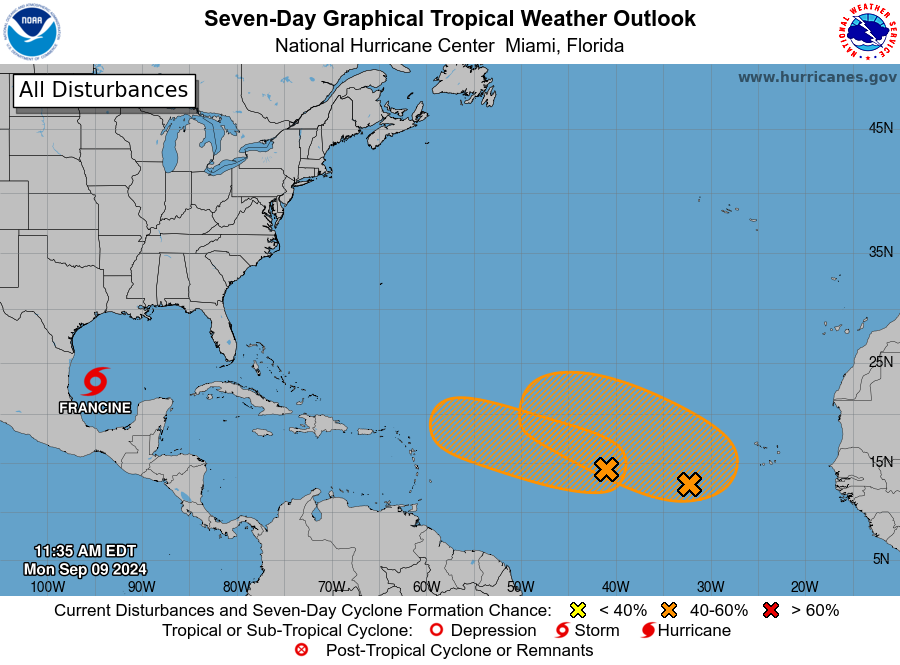 Tropical Storm Francine named, to bring heavy rain to Texas: See path, spaghetti models