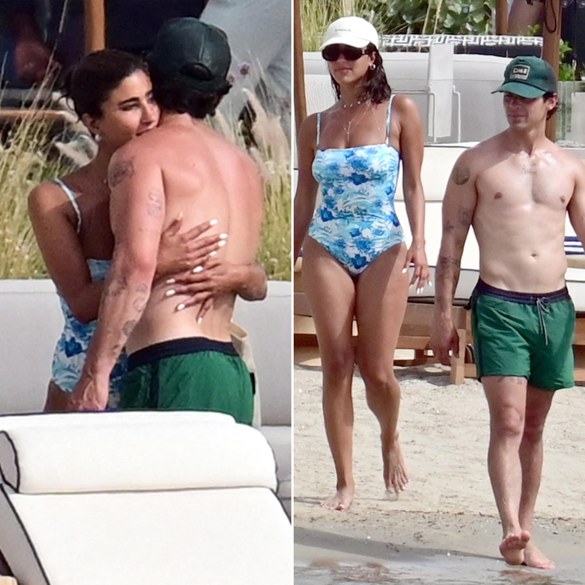 Joe Jonas Hugs Actress Laila Abdallah on Beach Date in Greece After Stormi Bree Split