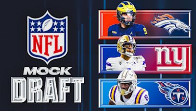 2024 NFL mock draft: 4 QBs in top 5, 4 receivers in first 10 picks