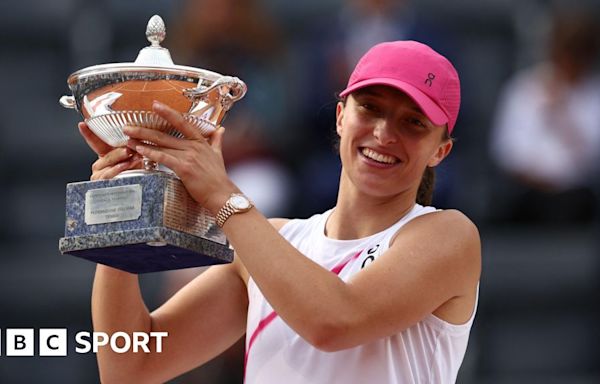 Iga Swiatek dominates Aryna Sabalenka to win Italian Open