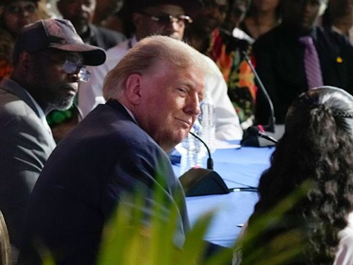 Trump makes fresh appeal to Black voters as he campaigns in Detroit