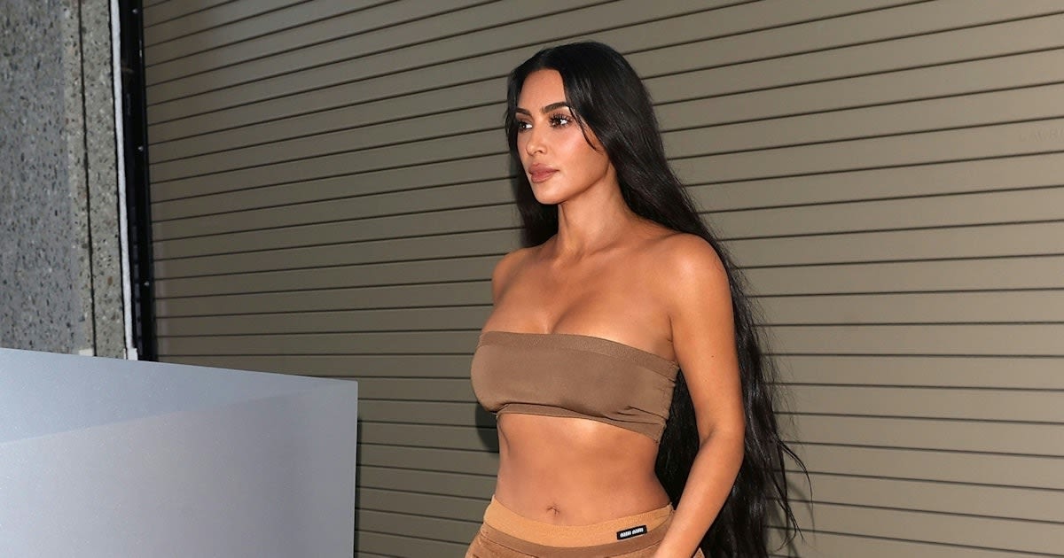 Kim Kardashian Makes The Miu Miu Trend Her Own With PVC Heels