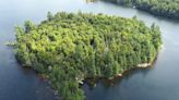 A 12-acre private island in Canada with its own log cabin is on sale for $656,000. Take a look.
