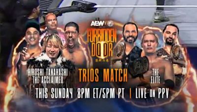 The Elite vs. Hiroshi Tanahashi And The Acclaimed Set For AEW x NJPW Forbidden Door