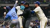 Four suspended for roles in Brewers-Rays brawl