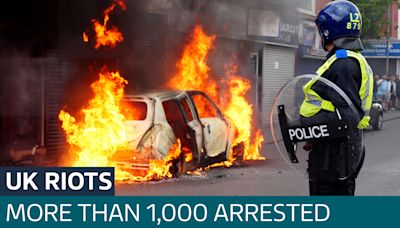 More than 1,000 people arrested in relation to riots since Southport stabbings - Latest From ITV News