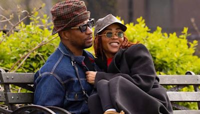 Jonathan Majors and Meagan Good Hold Hands in N.Y.C. Ahead of His Sentencing Hearing