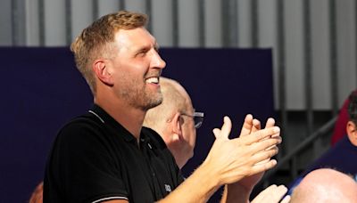 Dallas Mavericks Icon Dirk Nowitzki Celebrates as Germany Wins Gold in 3x3 Women's Basketball at Olympics