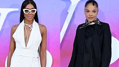 Naomi Campbell Does White Hot Dressing in Custom Boss, Tessa Thompson Wears Statement Collar and More Looks From the...