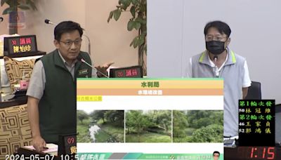 親水公園不親水 議員黄肇輝要求改善永康祥合公園水質