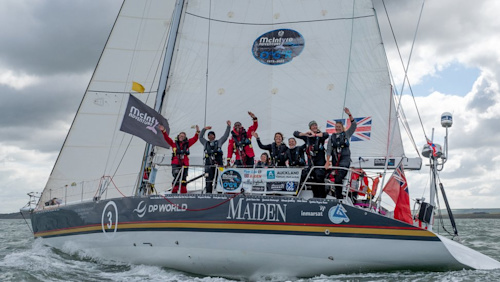 Maiden crosses Ocean Globe Race finish off Cowes