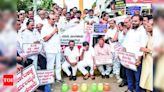 Congress protests Union Budget allocation | Mangaluru News - Times of India