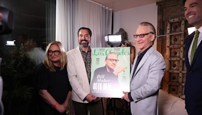 Bill Maher Celebrates Los Angeles Magazine Cover at The Woods West Hollywood