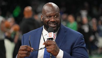 NBA legend Shaquille O'Neal hangs out with 'Hawk Tuah' girl