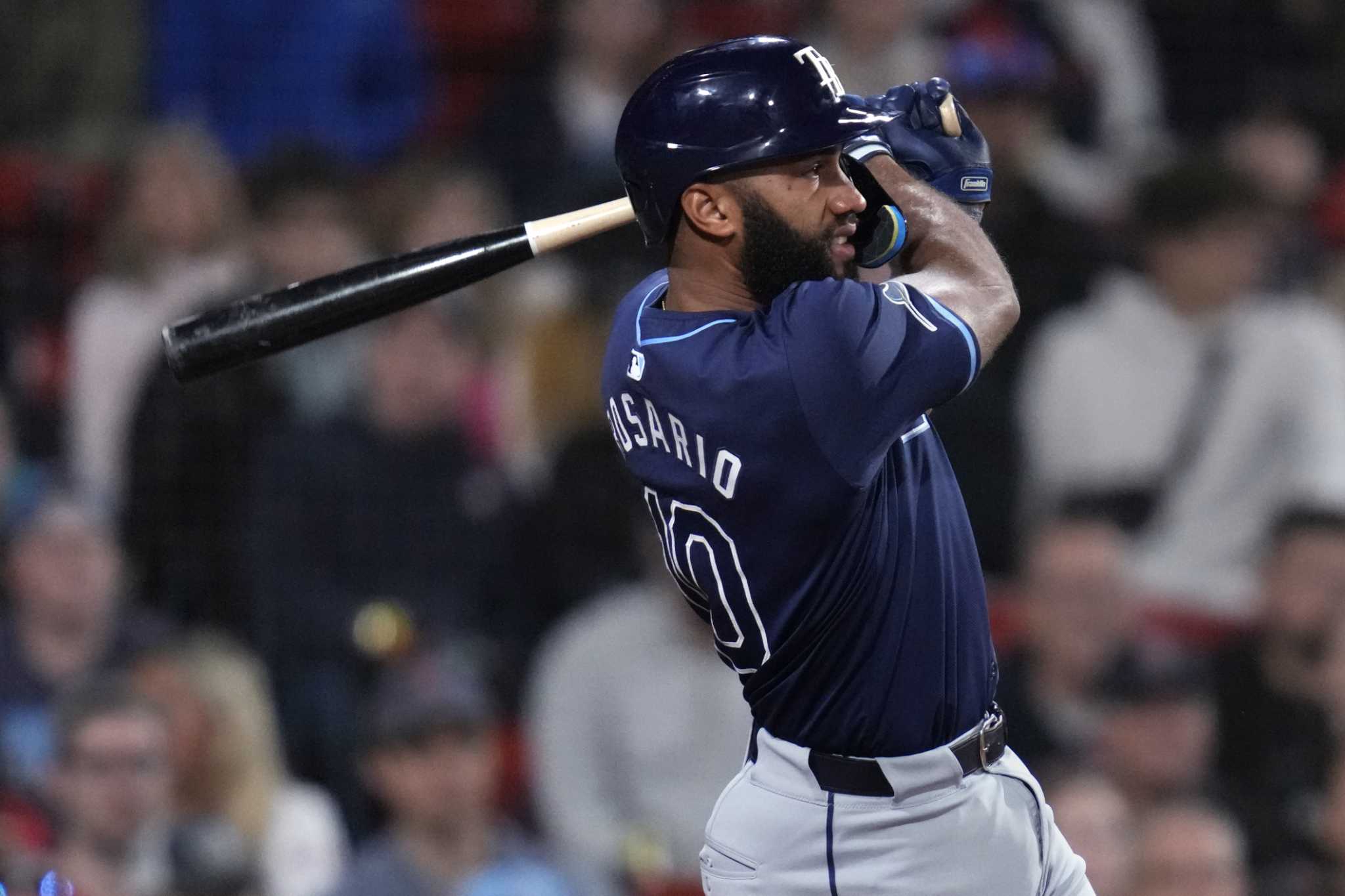 Amed Rosario drives in 3 runs with triple and double, Rays beat Red Sox 5-3