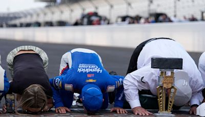 NASCAR’s restart rules questioned after Larson takes advantage of unusual Brickyard 400 finish