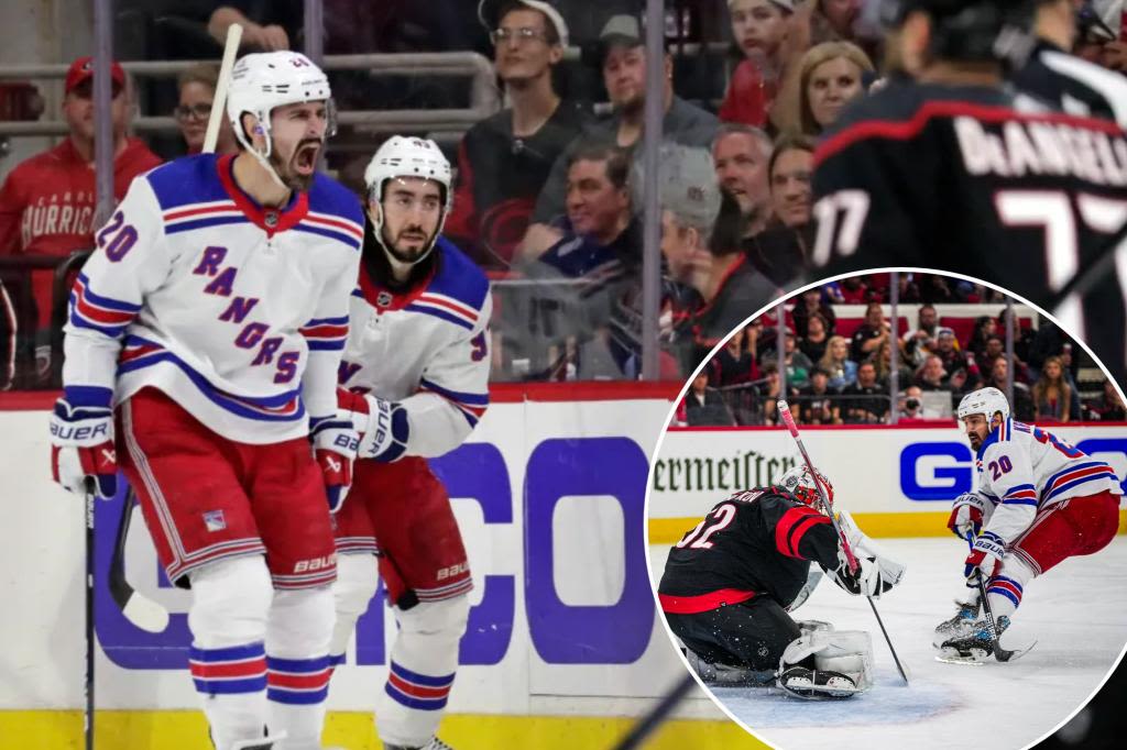 Mika Zibanejad leaving his mark on the Rangers’ playoff record books